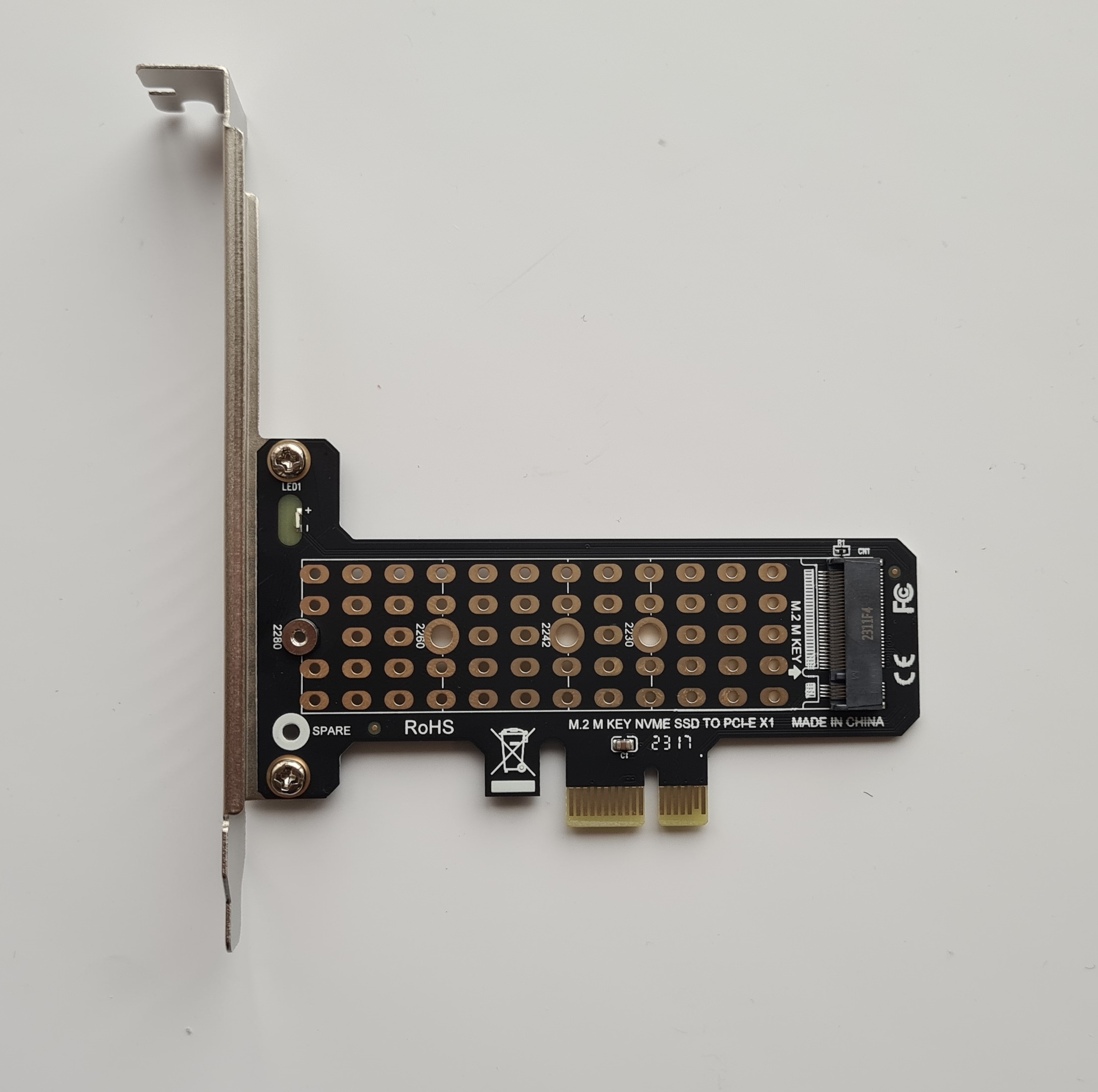 

Адаптер-переходник Orient для установки SSD M.2 (NVMe), PCIe-NVMe