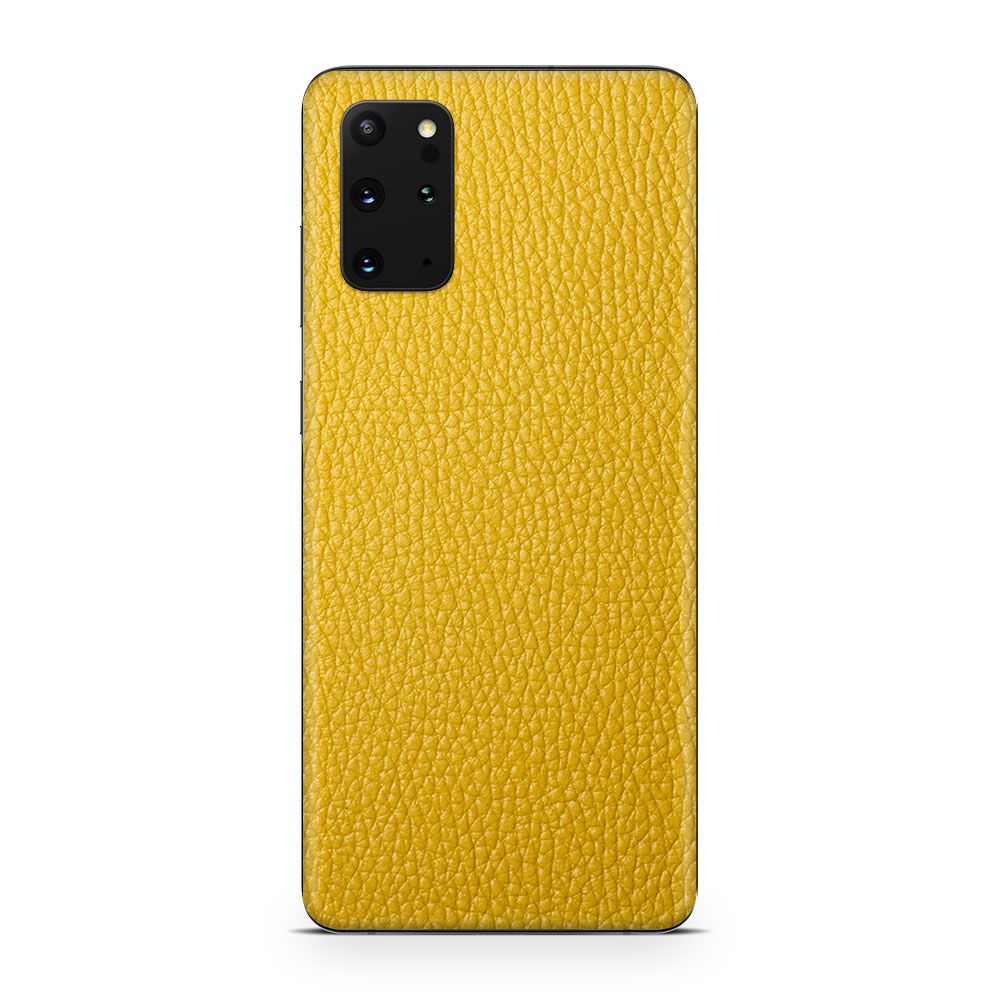 

Наклейка Glueskin с натуральной кожей CLASSIC для Samsung Galaxy S20 Plus, Желтый