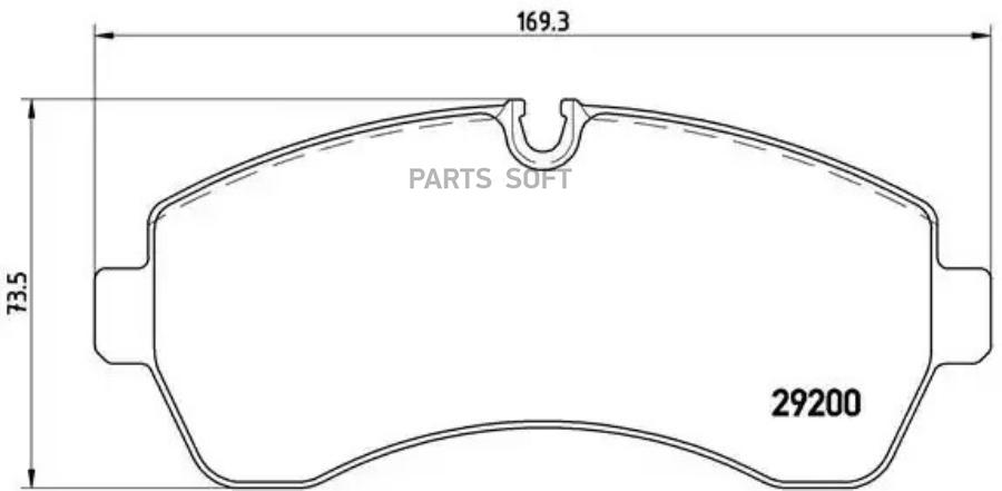 

Колодки тормозные brembo передние P50059