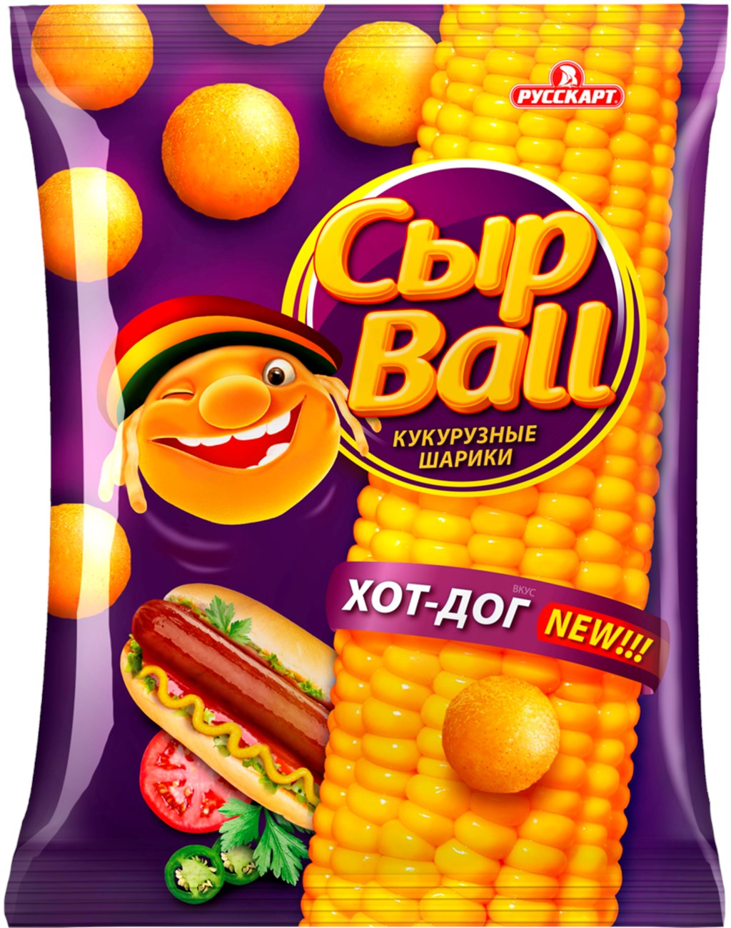 

Кукурузные снеки Сырball хот-дог 140 г