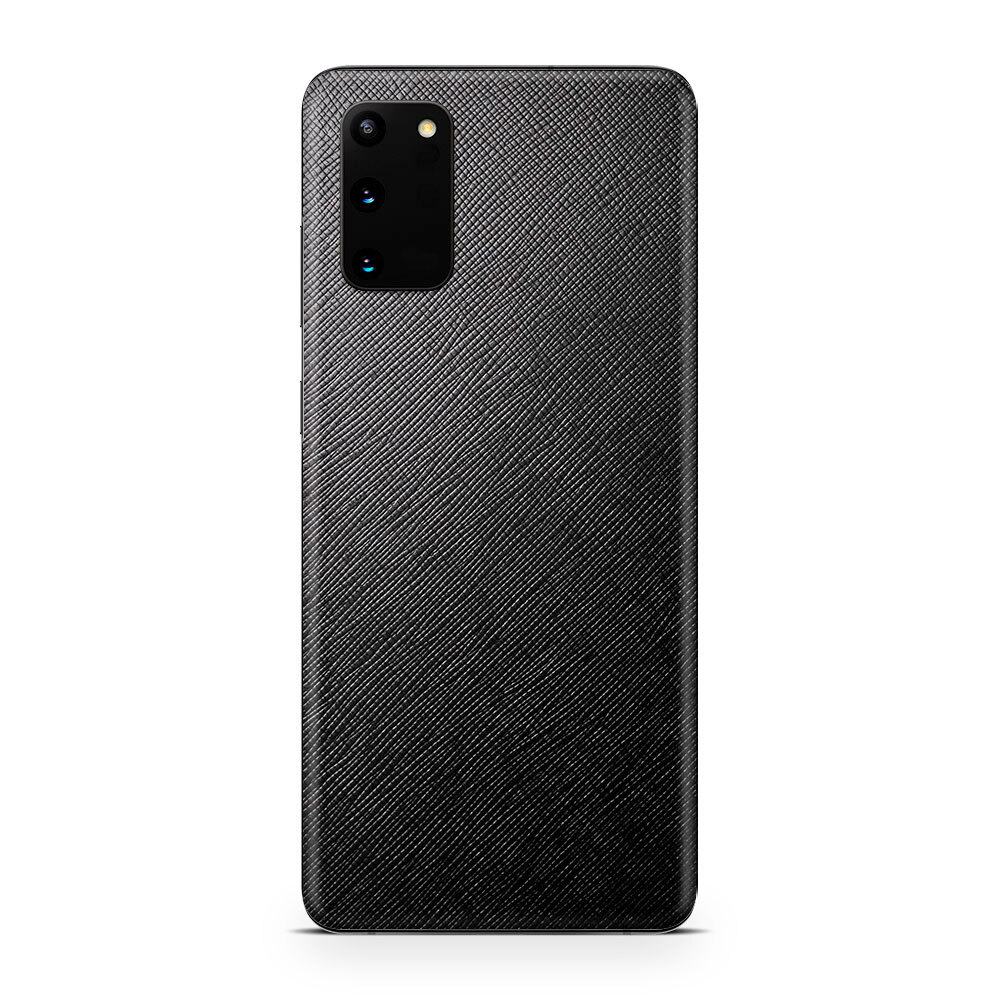 

Наклейка Glueskin с натуральной кожей Saffiano для Galaxy S20 Fe, Черный