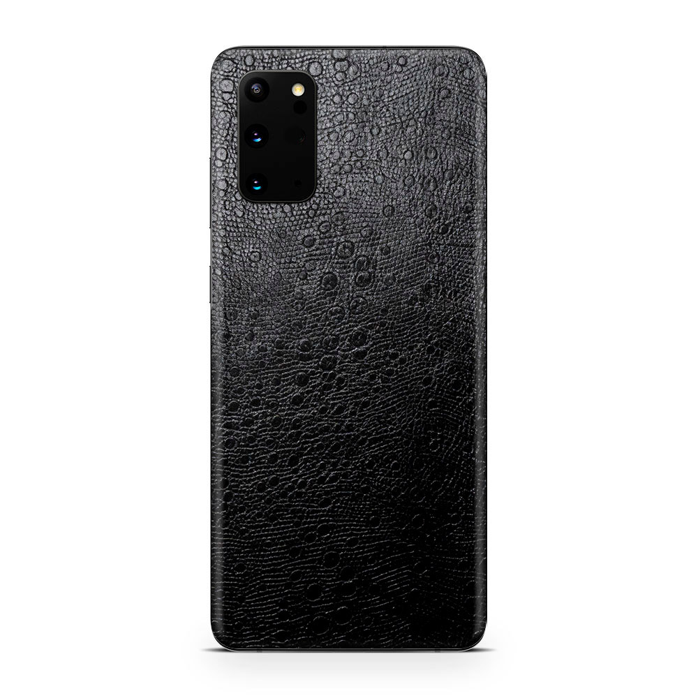 

Наклейка Glueskin из натуральной кожи OSTRICH для Samsung Galaxy S20 Fe, Черный