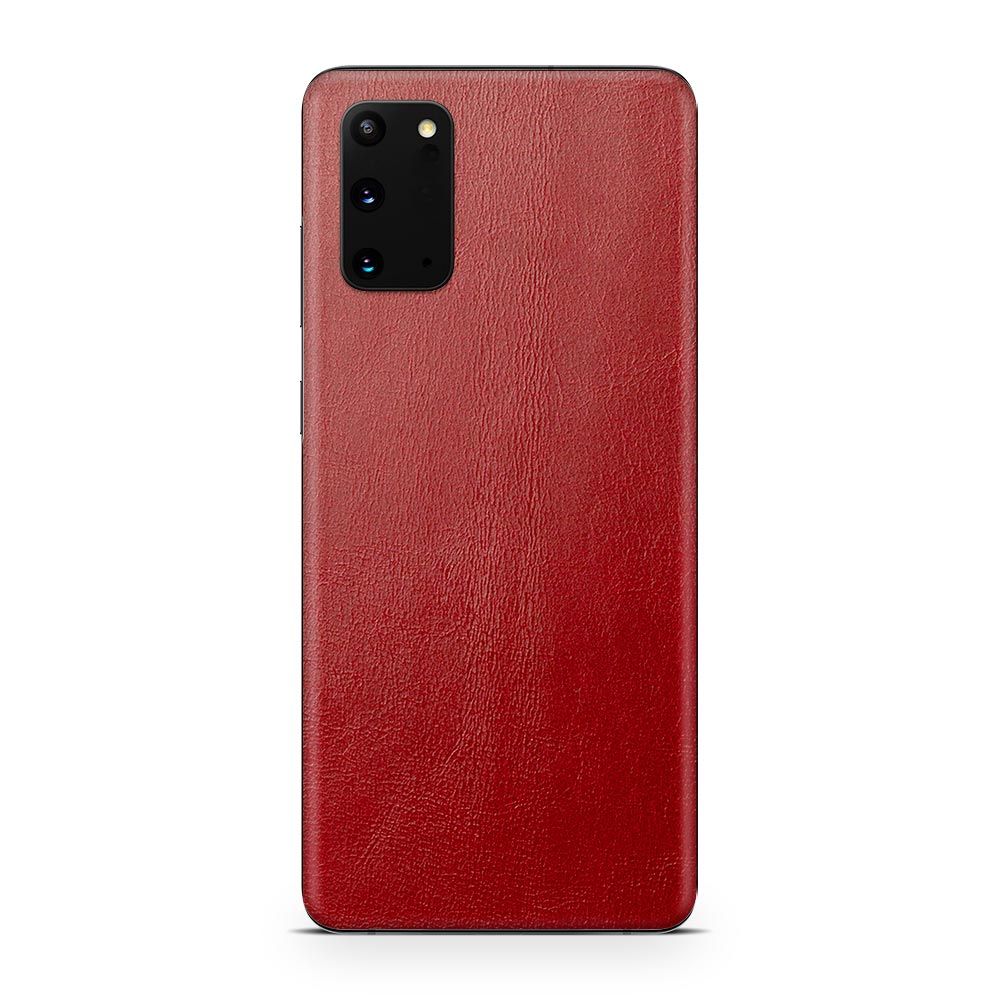 

Наклейка Glueskin из натуральной кожи Just Red для Samsung Galaxy S20 Fe, Красный