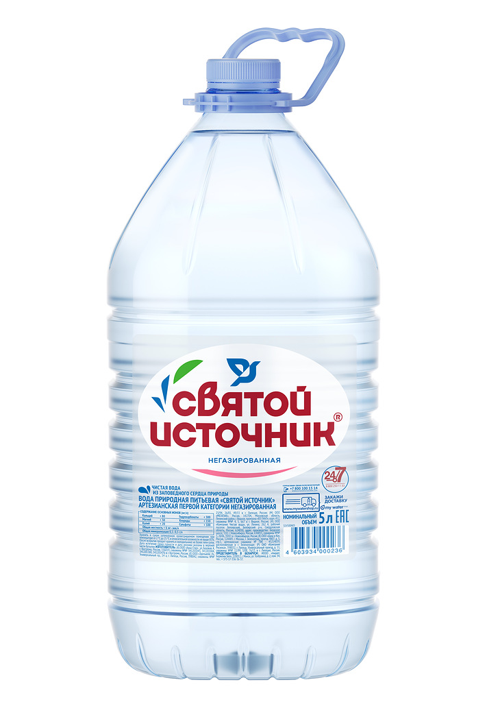 

Святой Источник вода питьевая негазированная 5 л