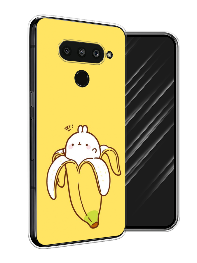 

Чехол Awog на LG V50 ThinQ "Зайчик-бананчик", Желтый;белый, 83850-2