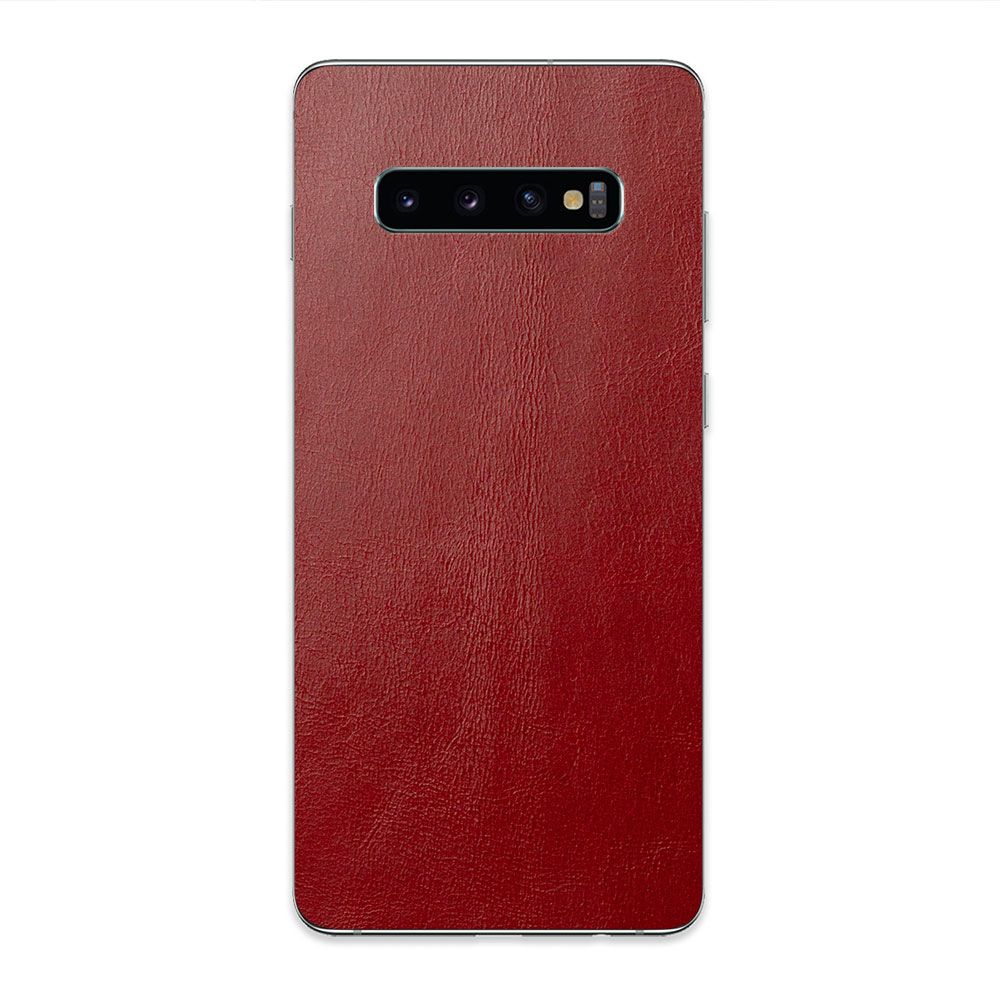 

Наклейка Glueskin Из Натуральной Кожи Just Red для Samsung Galaxy S10 Plus, Красный