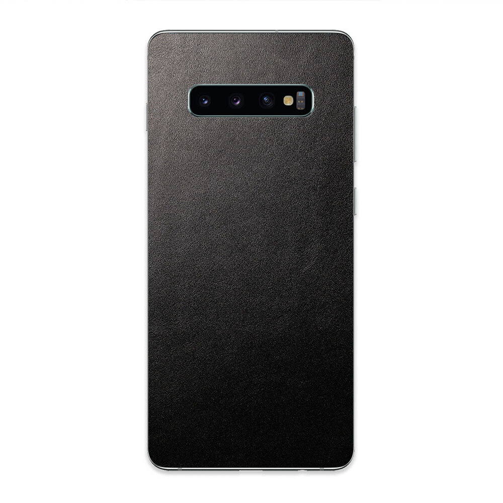 

Наклейка Glueskin Из Натуральной Кожи Just Black для Samsung Galaxy S10 Plus, Черный