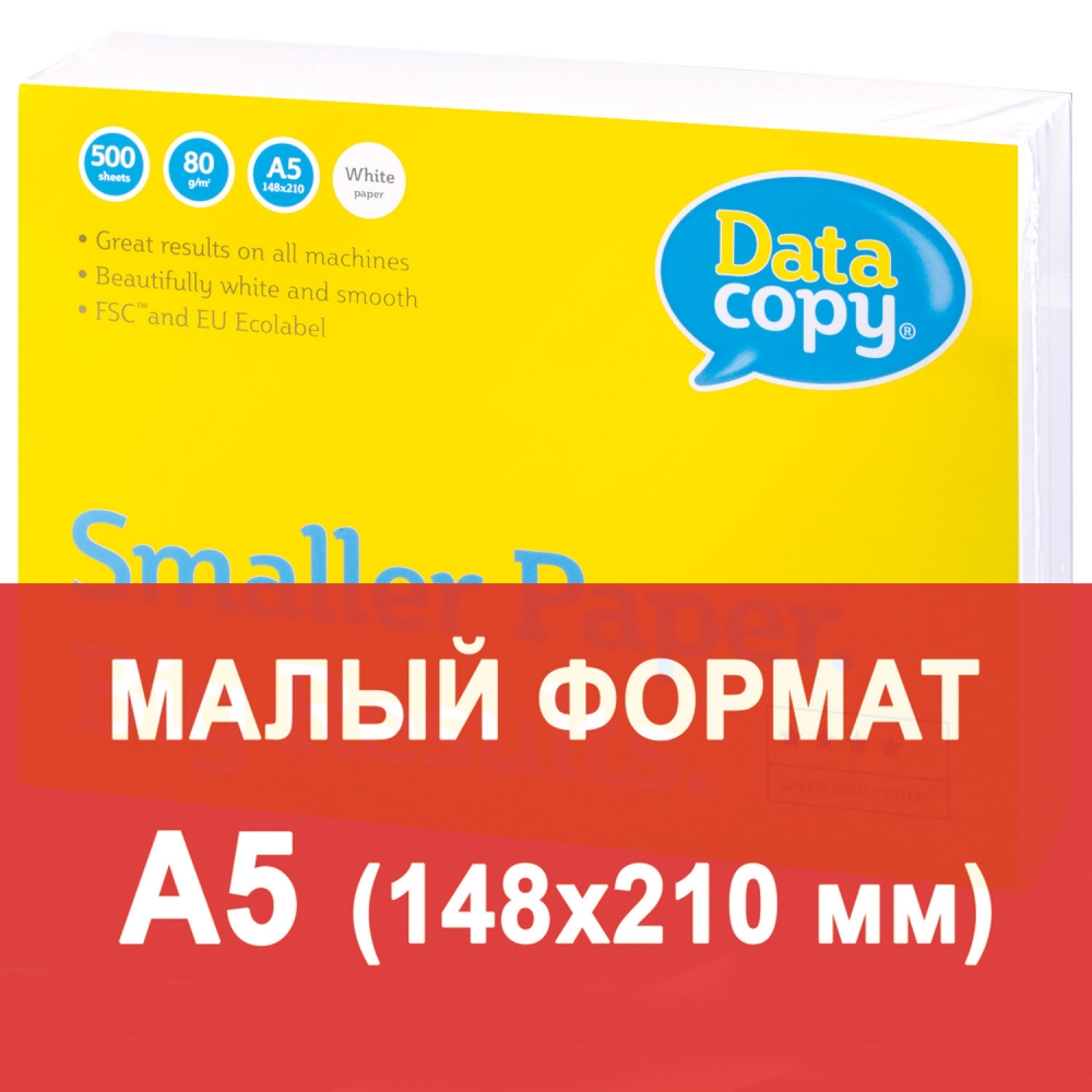 фото Набор из 10 шт, бумага офисная малого формата data copy (148х210 мм) (110854)