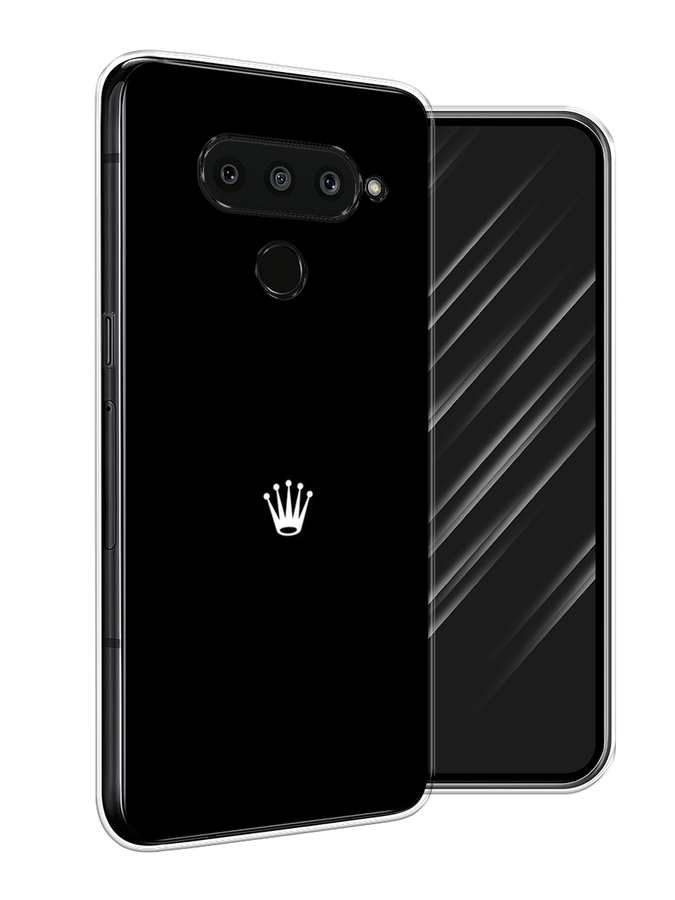 

Чехол Awog на LG V50 ThinQ "Белая корона на черном фоне", Черный, 83850-7