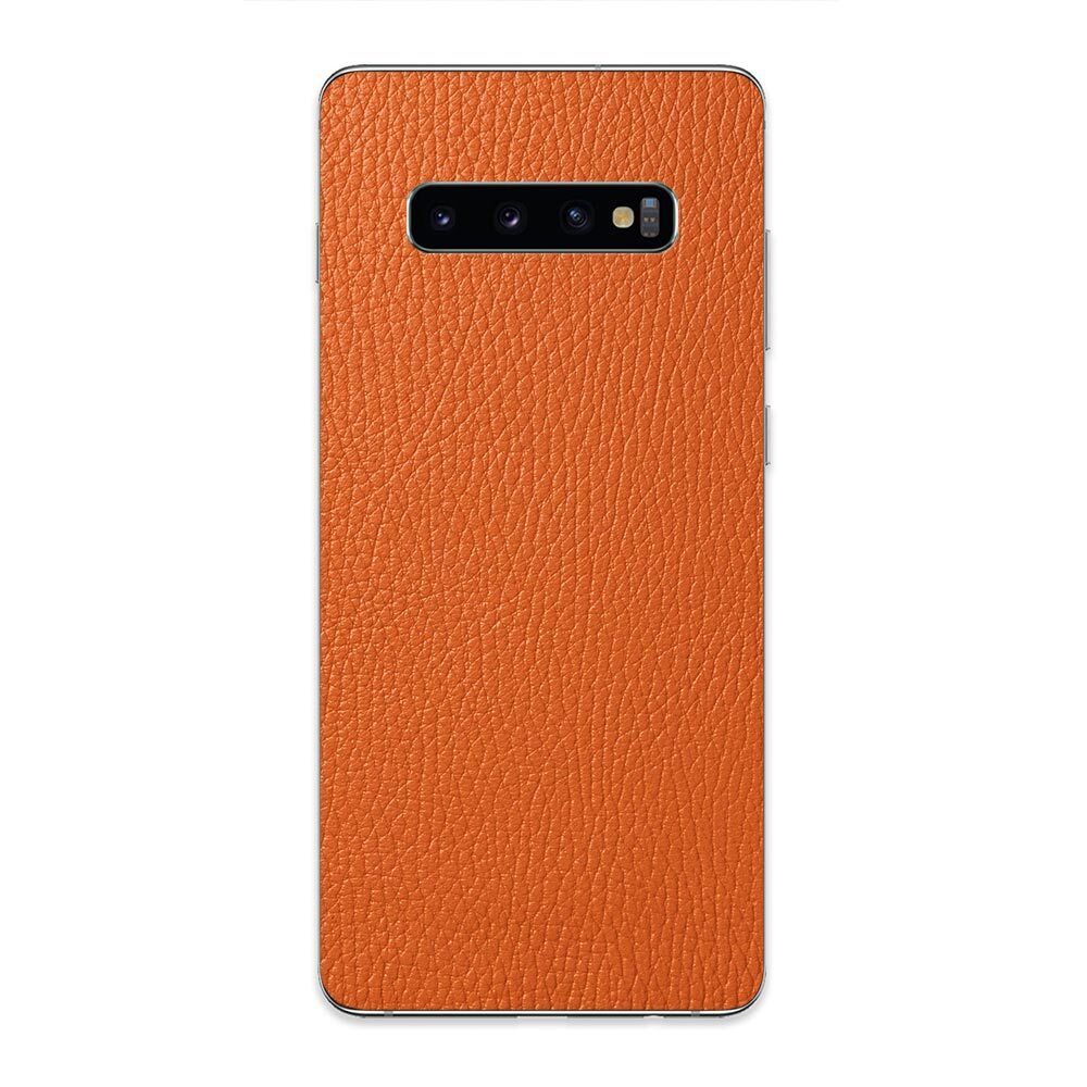 

Наклейка Glueskin из натуральной кожи Classic для Samsung Galaxy S10 Plus, Оранжевый