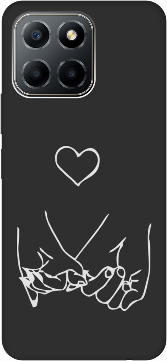 

Чехол на Honor X6/X8 5G с 3D принтом "Lovers Hands W" черный, Черный;белый, 158181