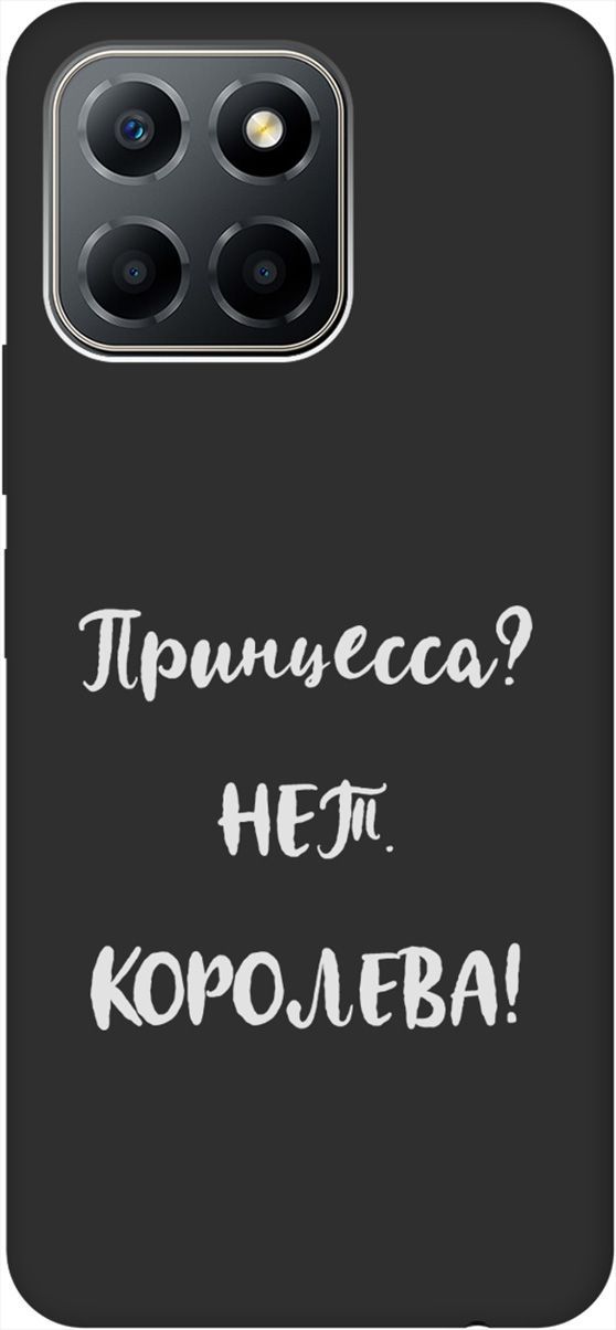 

Чехол на Honor X6/X8 5G с 3D принтом "Princes W" черный, Черный;серый, 158181