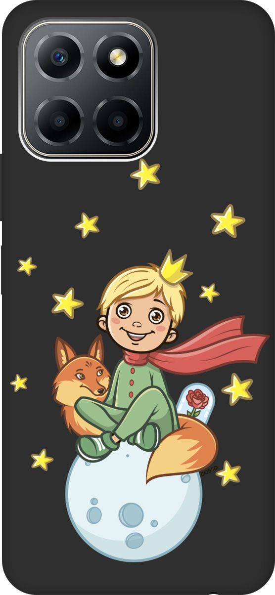 

Чехол на Honor X6/X8 5G с 3D принтом "Little Prince" черный, Черный;бежевый, 158180
