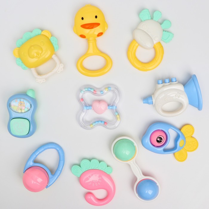 

Погремушка Крошка Я Нежный малыш 10 шт, пластик, "Нежный малыш" 10 шт, пластик