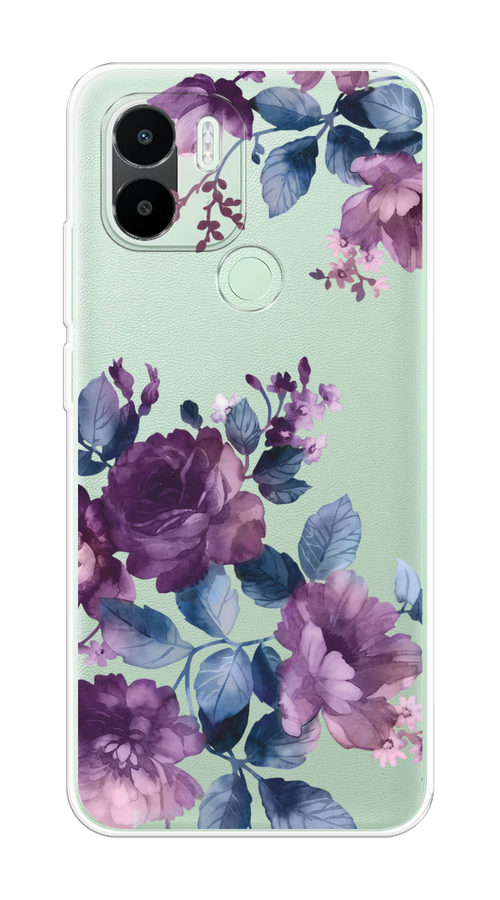 

Чехол на Xiaomi Redmi A1+, Xiaomi Redmi A2+, Poco C51/C50 "Purple Blossoms", Синий;фиолетовый, 319350-1