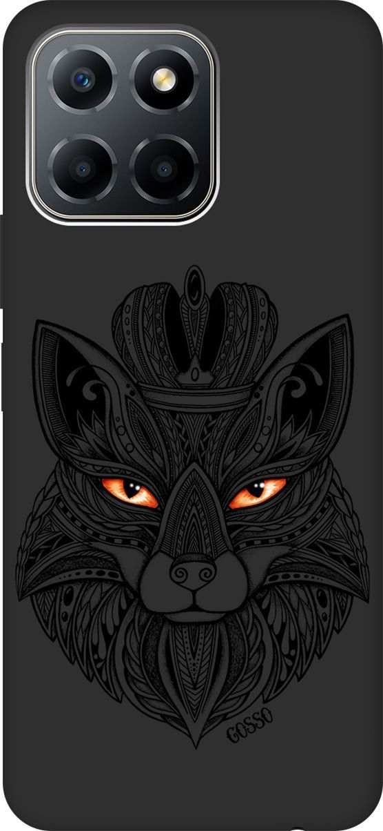 

Чехол на Honor X6/X8 5G с 3D принтом "Fox Queen" черный, Черный;белый, 158180