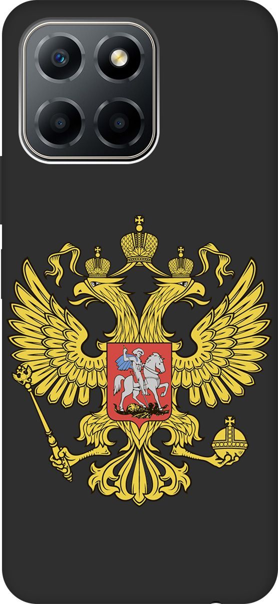 

Чехол на Honor X6/X8 5G с 3D принтом "Patriot" черный, Черный;желтый, 158180