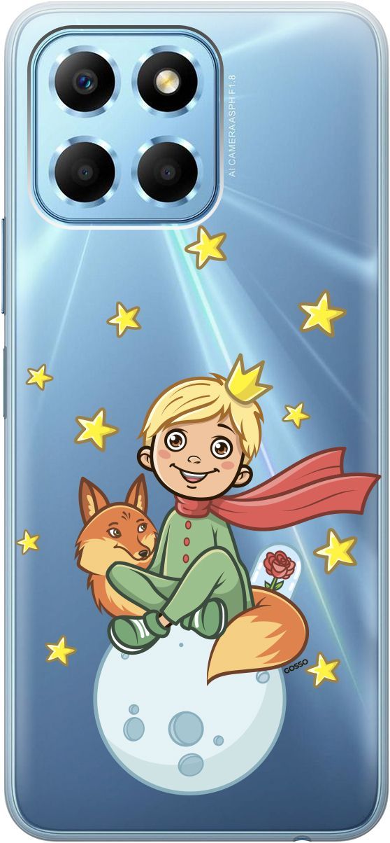 

Чехол на Honor X6/X8 5G с 3D принтом "Little Prince" прозрачный, Прозрачный;бежевый, 158179