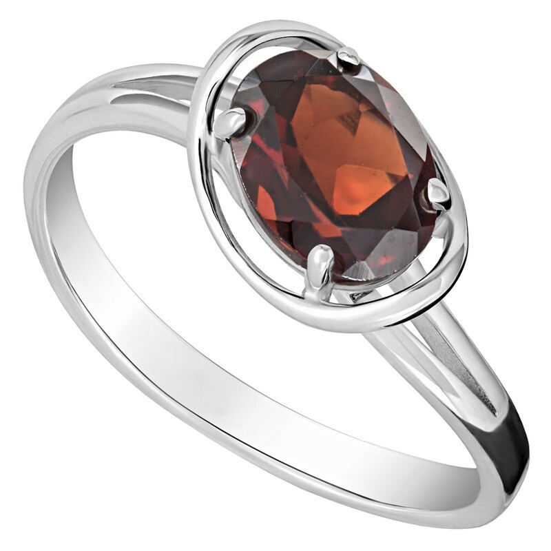 Кольцо из серебра с гранатом р.21,5 LAZURIT-ONLINE 807800