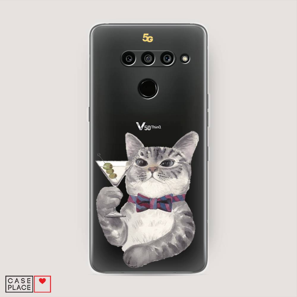 

Чехол Awog "Кот джентльмен" для LG V50 ThinQ