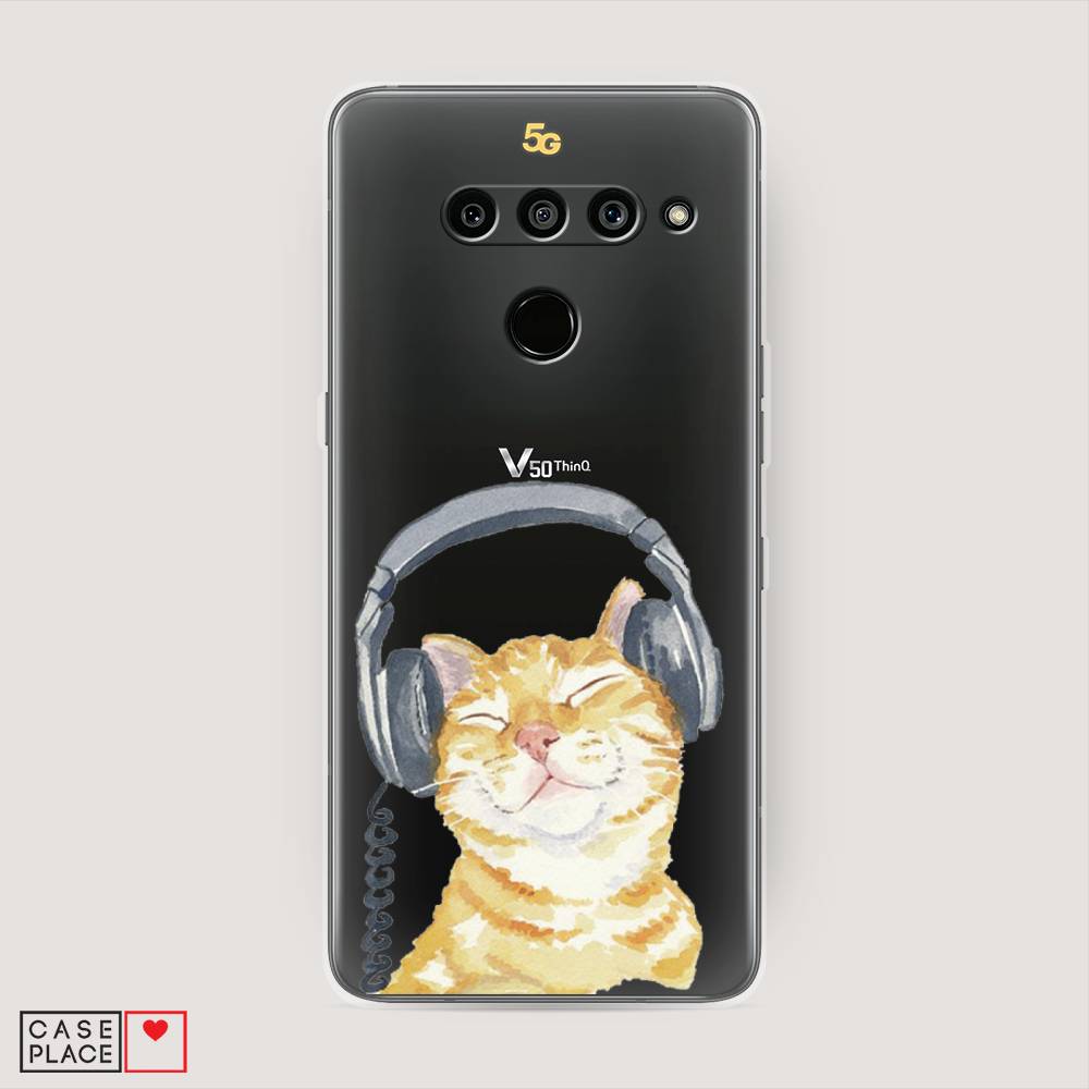

Чехол Awog "Кот меломан" для LG V50 ThinQ