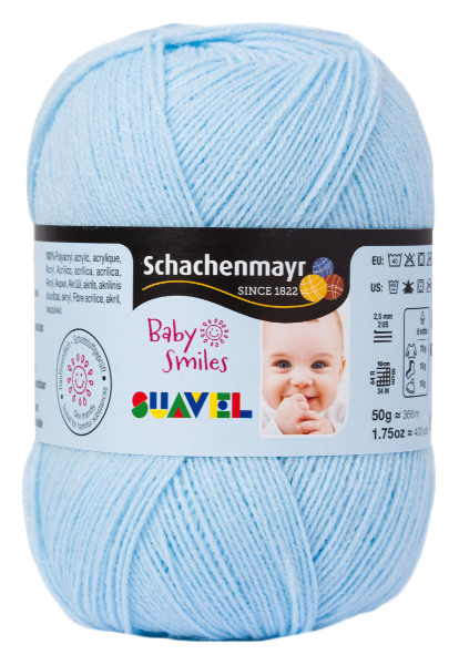 фото Пряжа schachenmayr 9814876 suavel baby smiles (07514, sky)