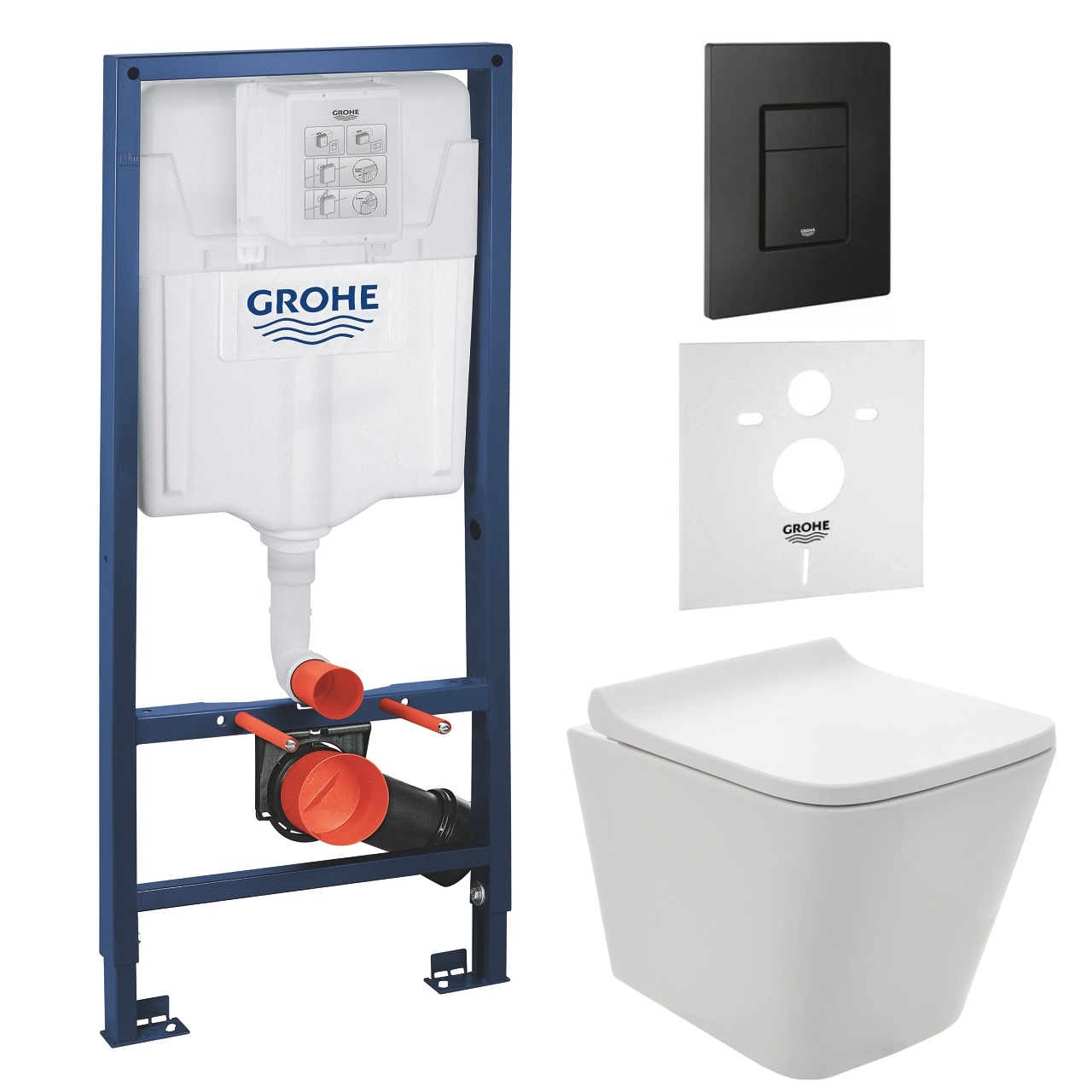 

Комплект инсталляции GROHE с унитазом AQUAme и сиденьем с микролифтом (NW0174/S)