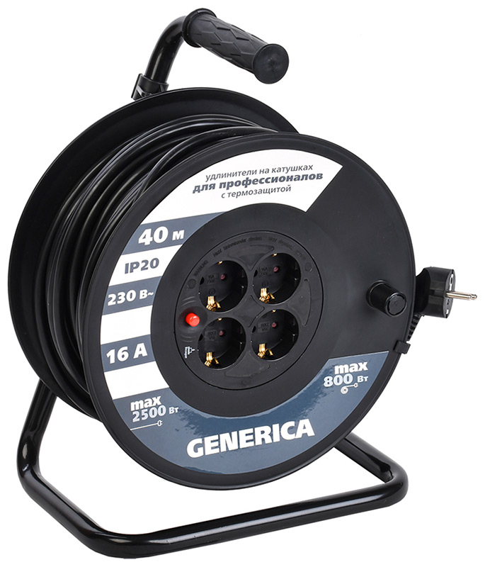 

Катушка IEK УК40 с т/з 4 места 2P PE/40м 3х1,5мм2 GENERICA, УК40 с т/з 4 места 2P PE/40м 3х1,5мм2 GENERICA