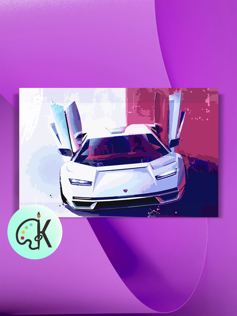 

Картина по номерам на холсте Культура Цвета Lamborghini Countach 2021, 30 х 40 см, Lamborghini Countach 2021