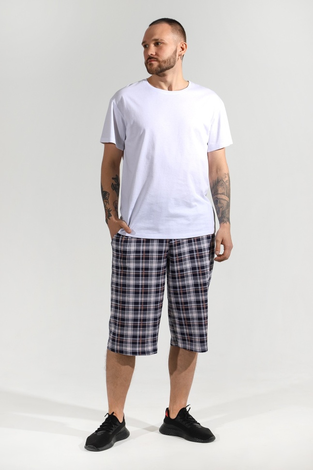 Шорты домашние мужские Виолетта Штурман-3 серые 50 RU