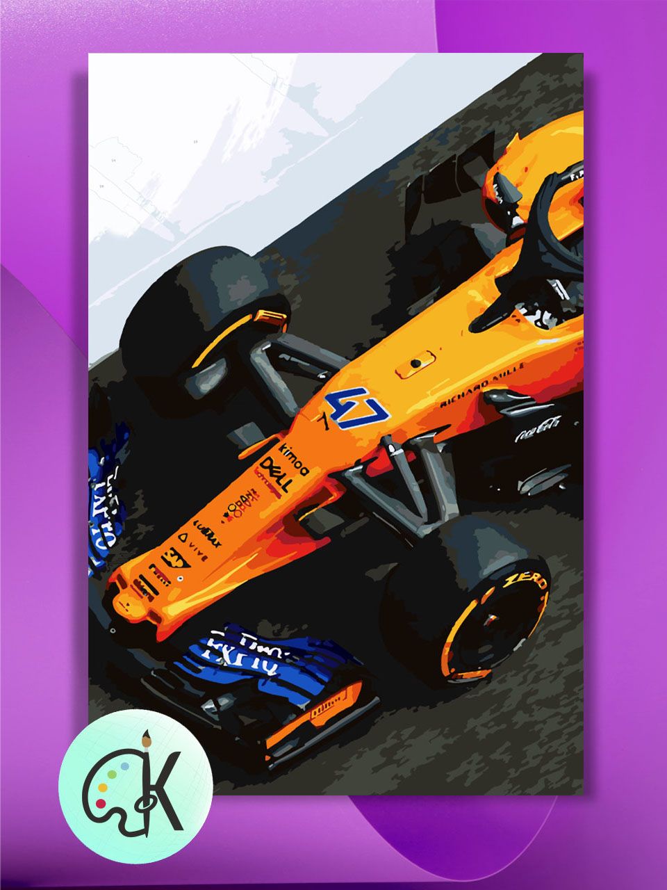 

Картина по номерам на холсте Культура Цвета McLaren F1, 40 х 60 см, McLaren F1