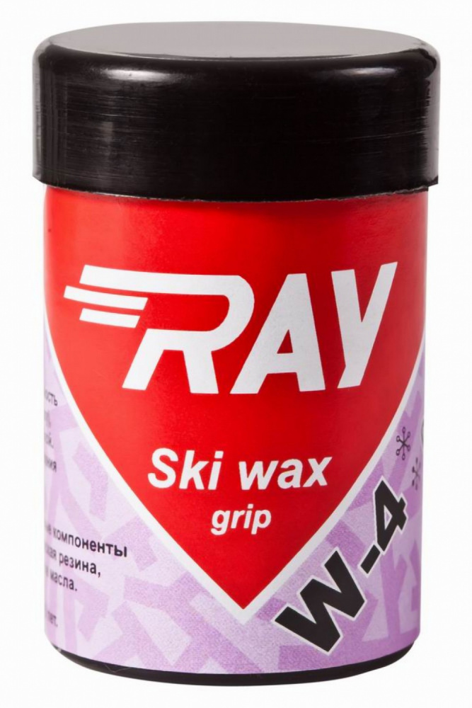 Мазь держания лыжная RAY Луч W-4 от 0 до -2 С, синтетическая, светло-фиолетовая 35 гр