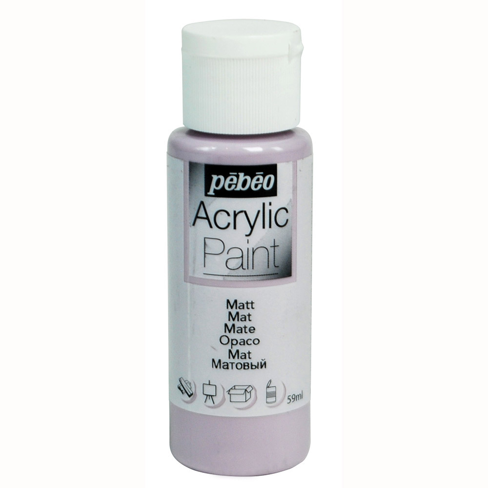 Краска художественная Pebeo Acrylic Paint декоративная матовая 59 мл лаванда 529₽