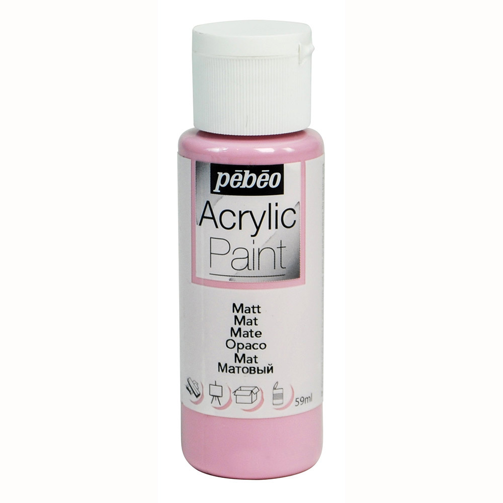 Краска художественная Pebeo Acrylic Paint декоративная матовая 59 мл сиреневый 529₽