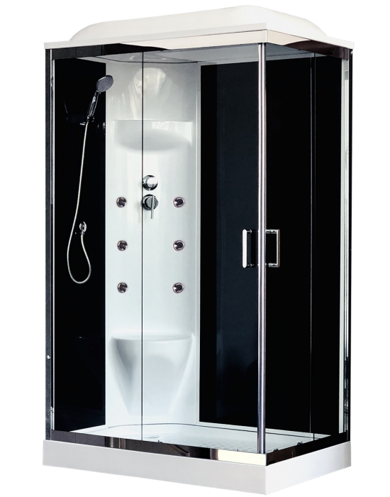 

Душевая кабина Royal Bath RB 8120HP7-BT-CH 120x80 левосторонняя