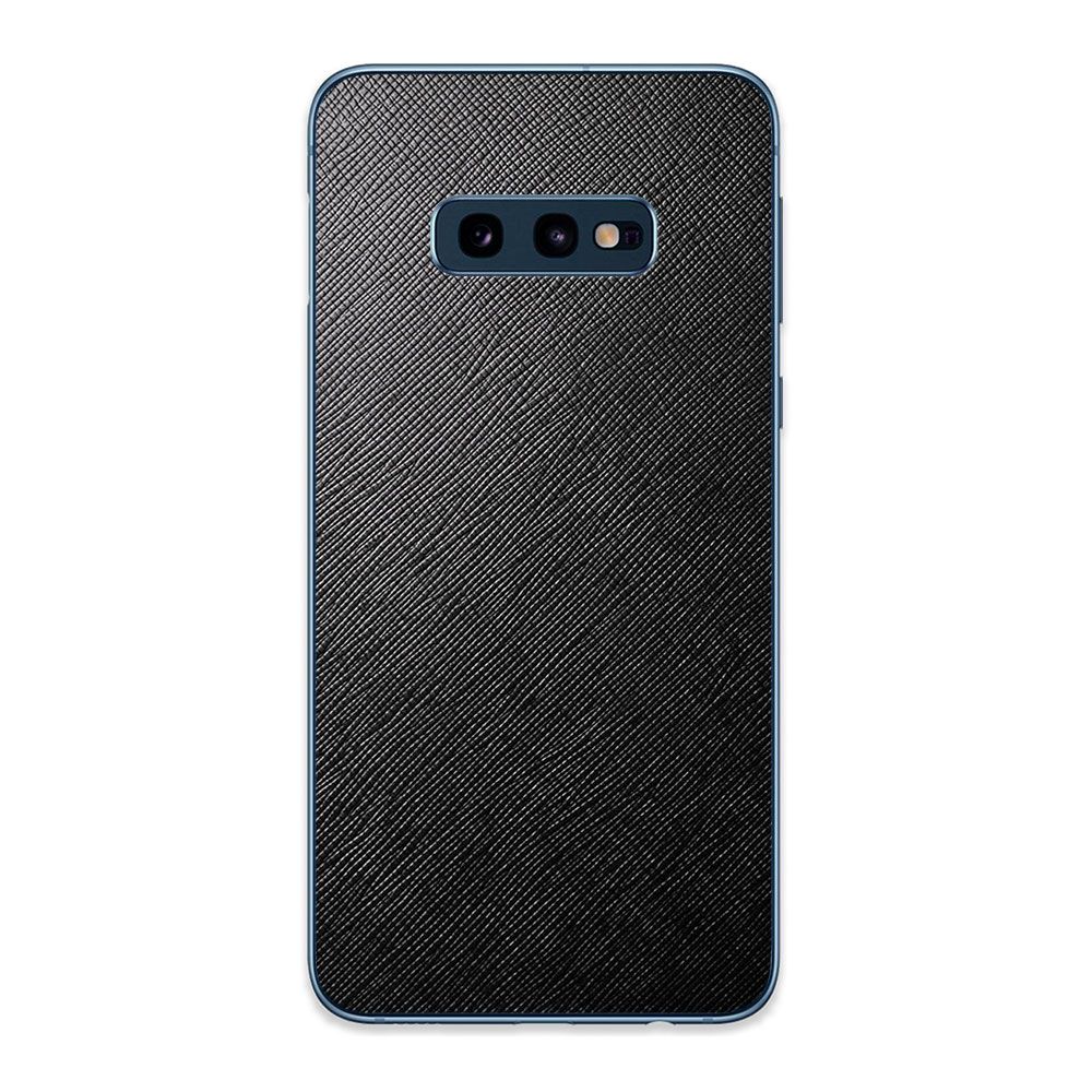 

Наклейка Glueskin с натуральной кожей Saffiano для Samsung Galaxy S10e, Черный