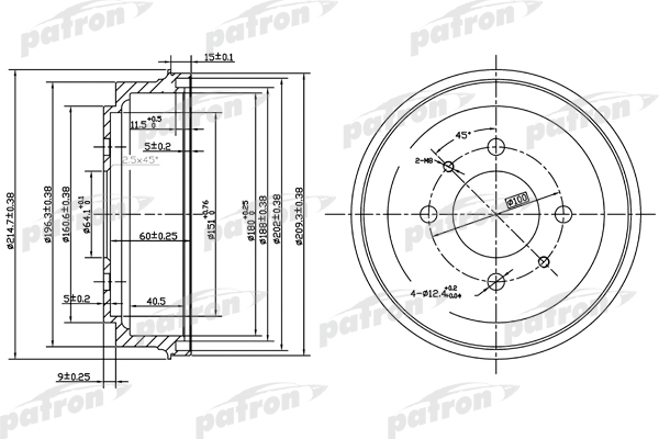 

Барабан тормозной MITSUBISHI: COLT V 96-00 PATRON PDR1485