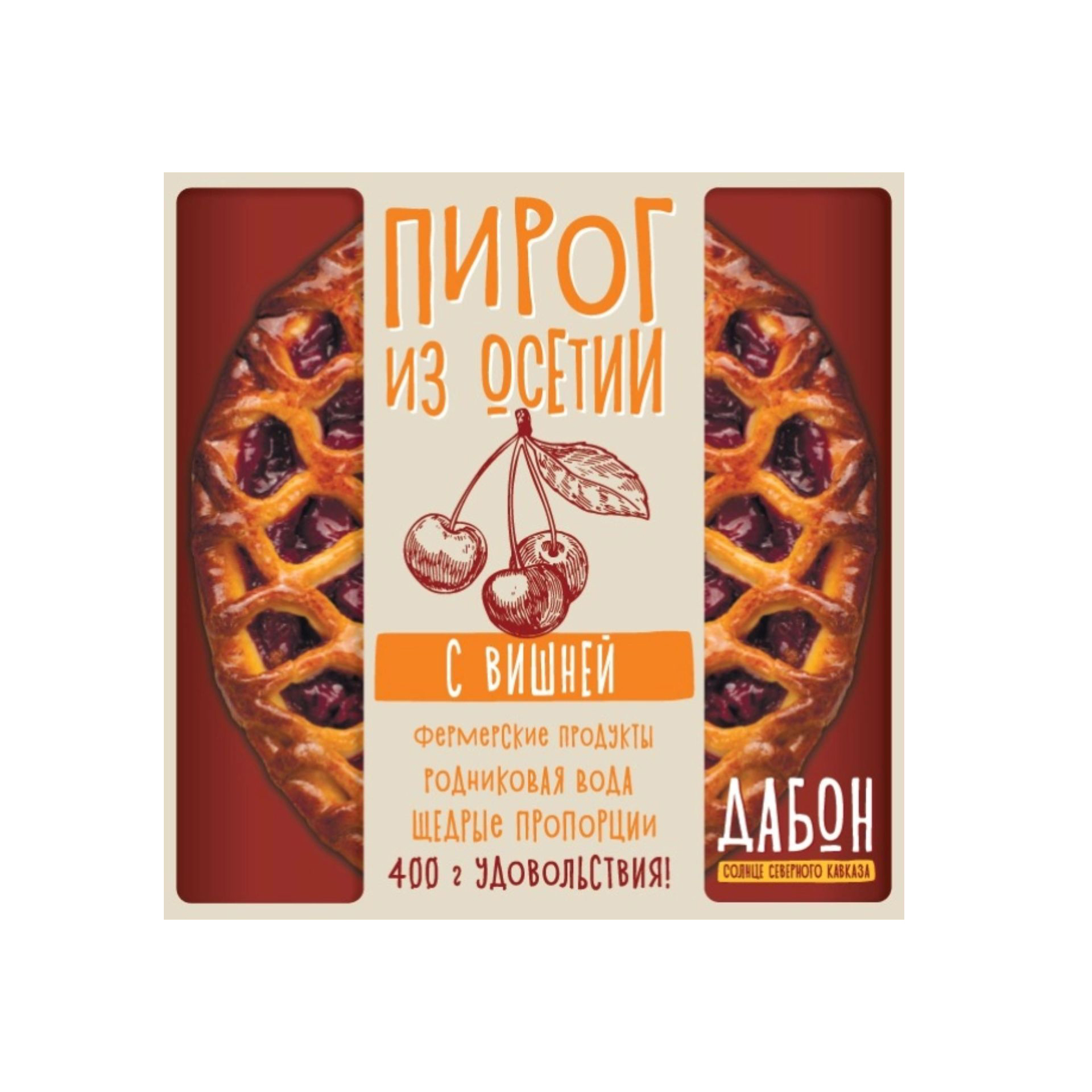 

Пирог Дабон сдобный с вишней 420 г