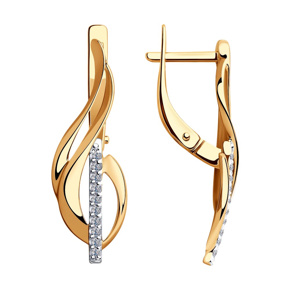 

Серьги из золота SOKOLOV 028548, фианит, 028548