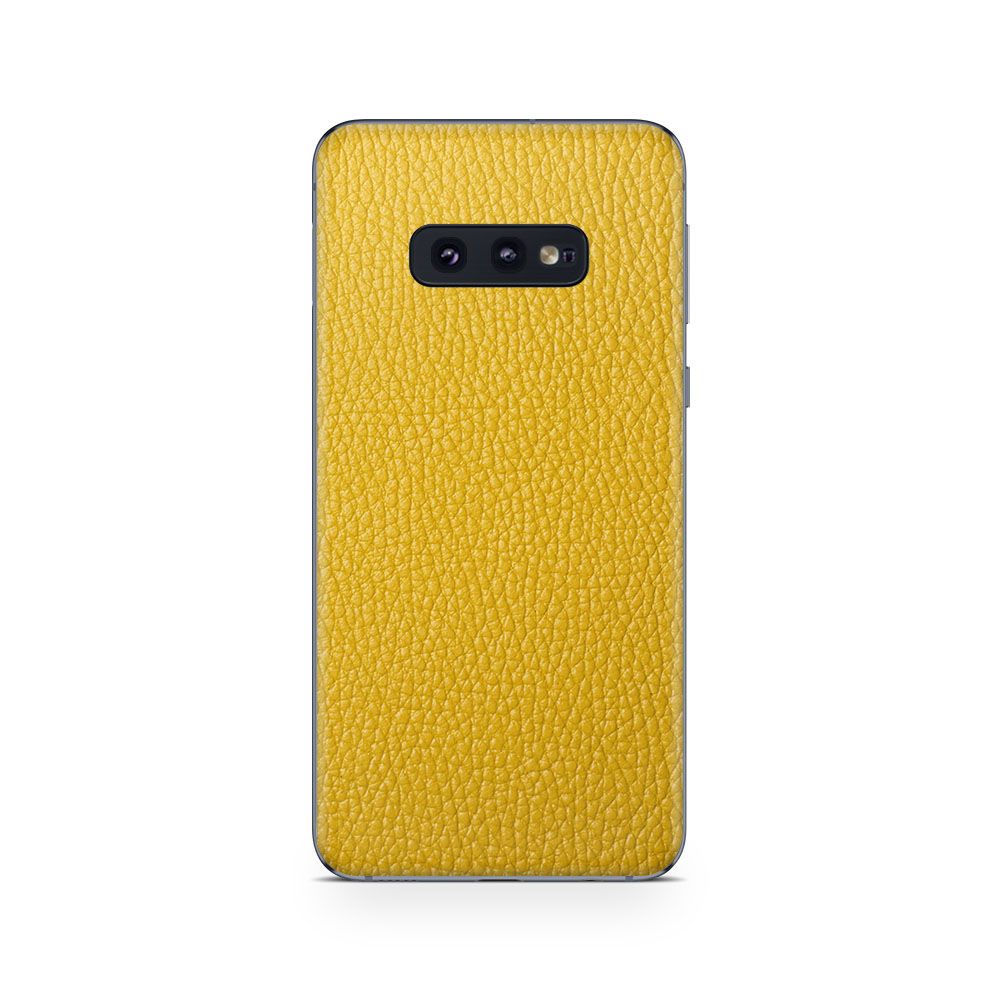 

Наклейка Glueskin с натуральной кожей CLASSIC для Samsung Galaxy S10e, Желтый