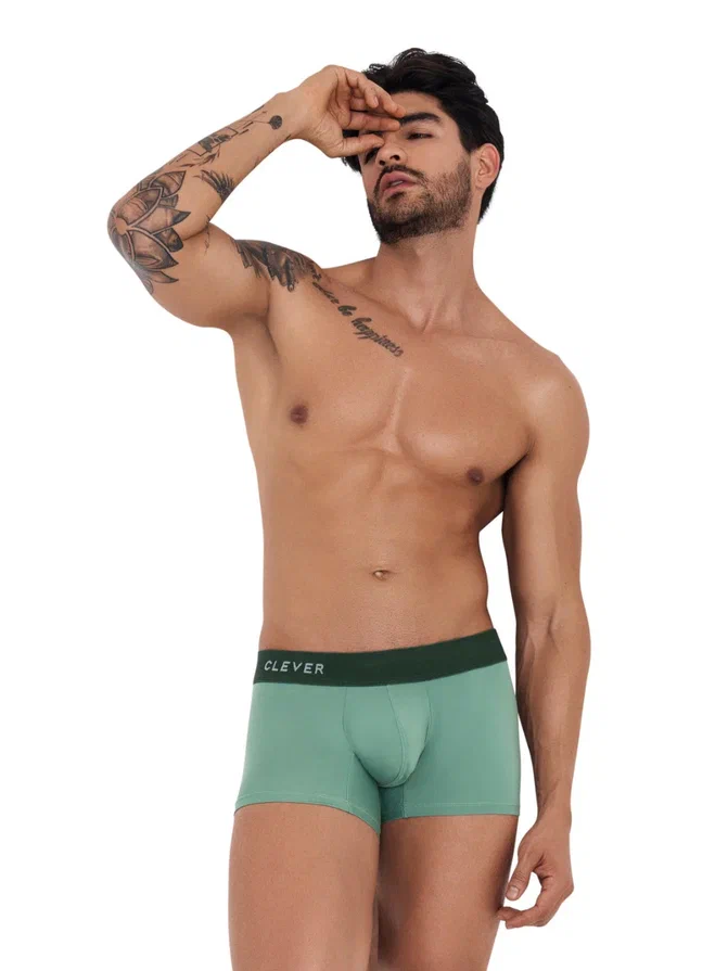 

Трусы мужские Clever Masculine Underwear 1233 зеленые S, Зеленый, 1233