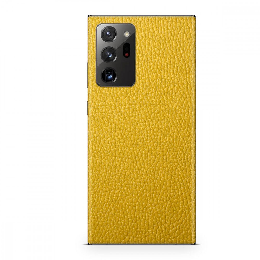 

Наклейка Glueskin с натуральной кожей CLASSIC для Samsung Galaxy Note 20 Ultra, Желтый