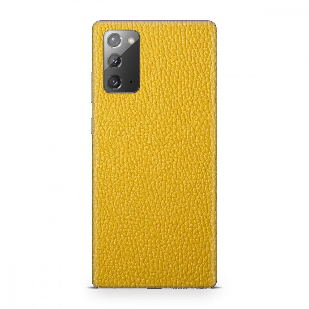 

Наклейка Glueskin с натуральной кожей CLASSIC для Samsung Galaxy Note 20, Желтый