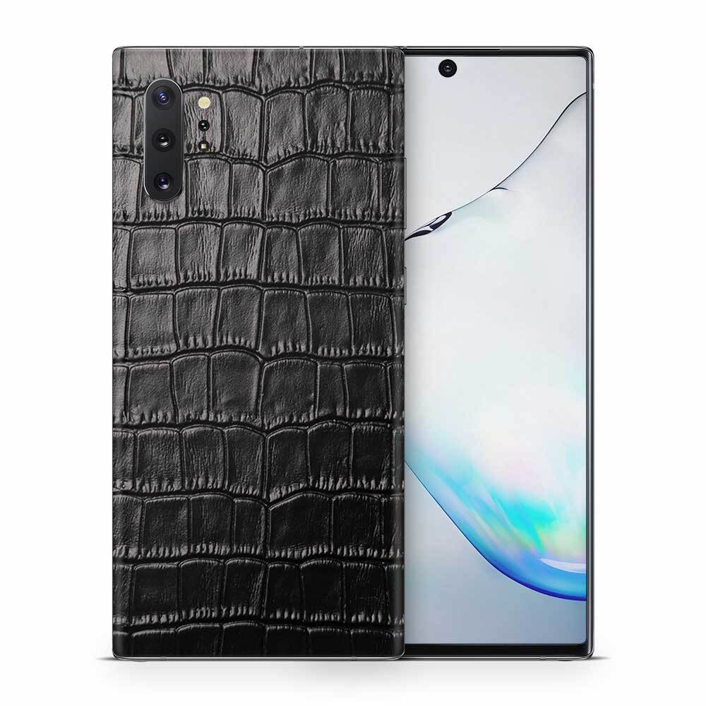 

Наклейка Glueskin из натуральной кожи Croco для Samsung Galaxy Note 10 Plus, Черный