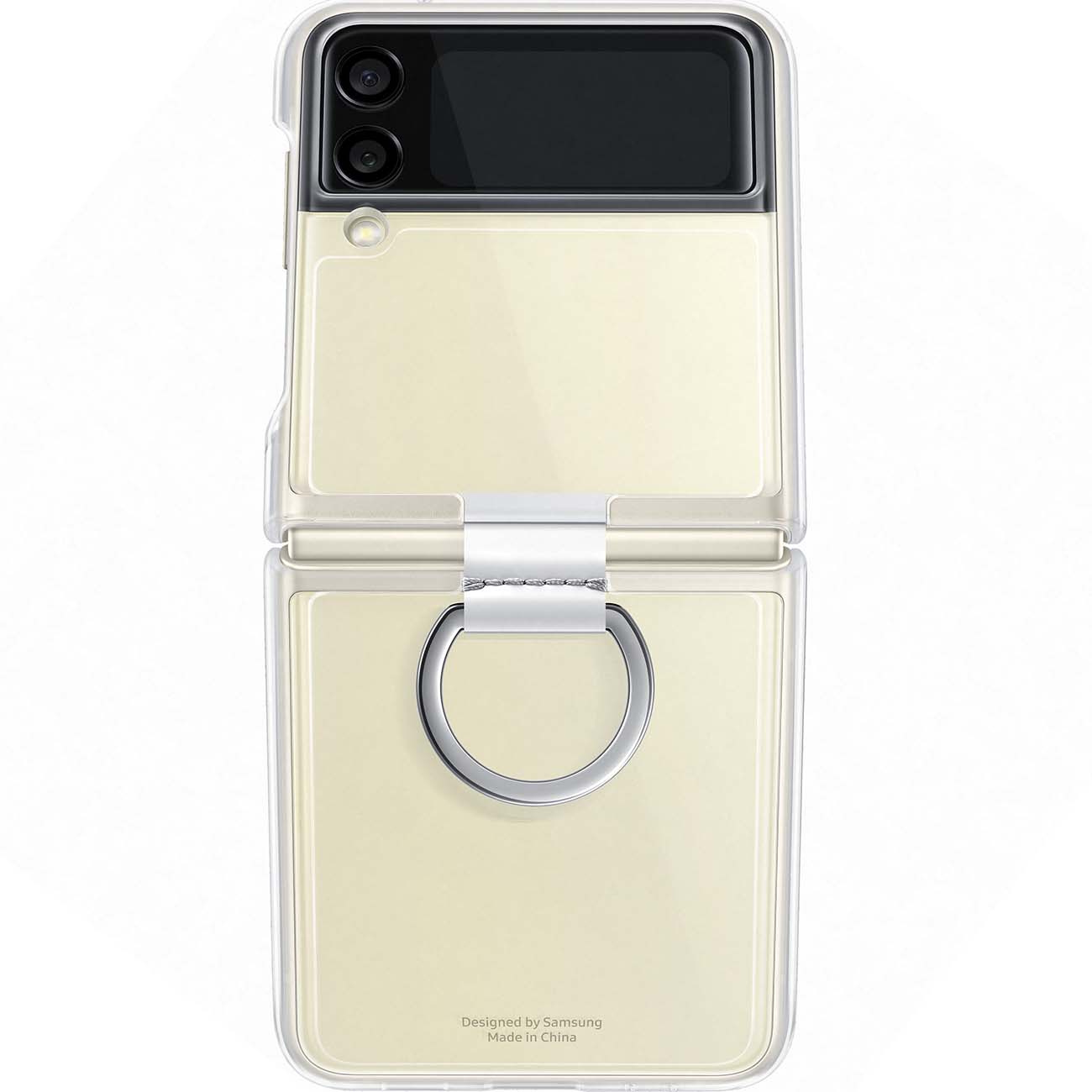 фото Чехол samsung b2 clear cover with ring transparency (ef-qf711) (ef-qf711ctegru)