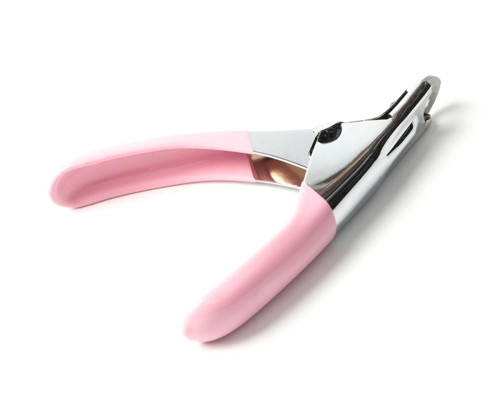 Когтерез-гильотина Пижон с прорезиненной ручкой, отверстие 7 мм, розовый
