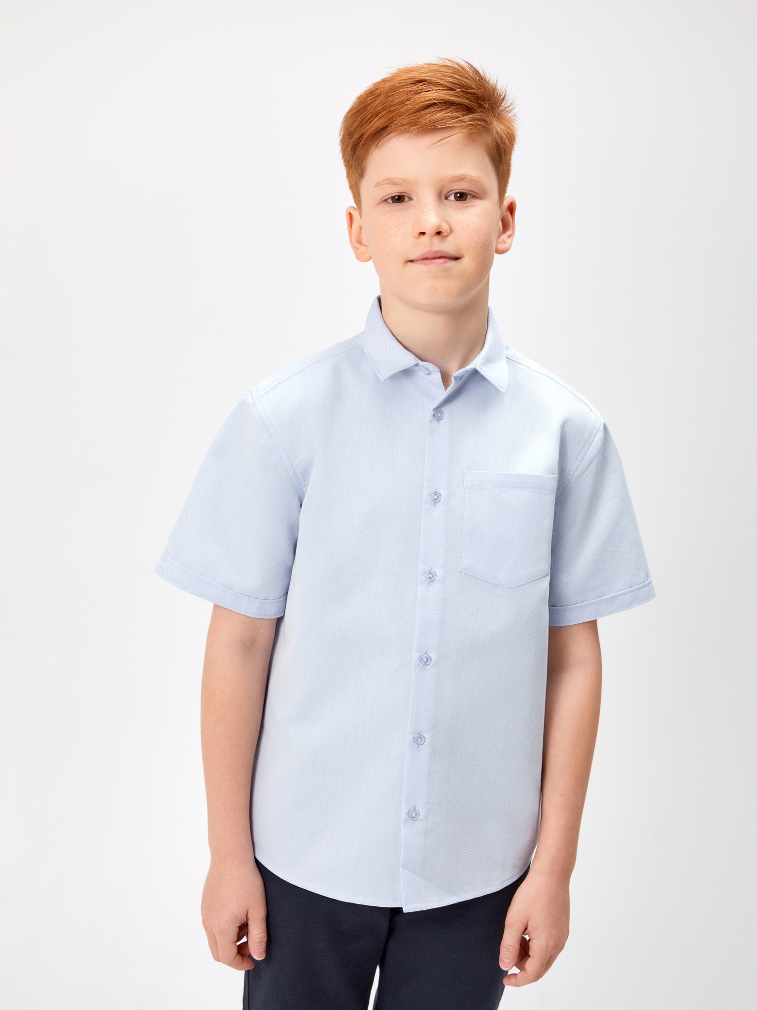 Рубашка для мальчиков ACOOLA р.164, голубой