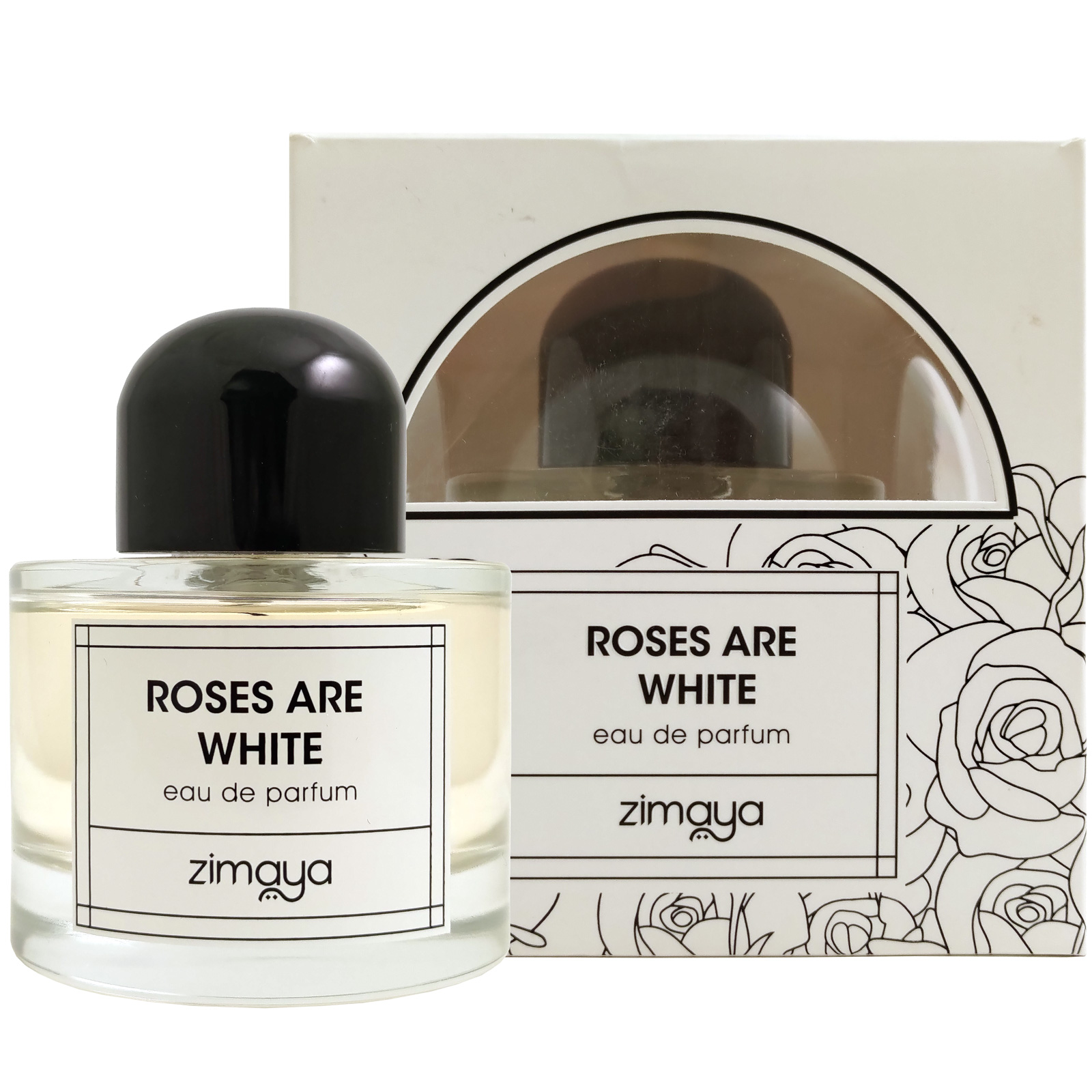 Парфюмерная вода женская Zimaya Roses Are White 100 мл мыльные лепестки бутон розы сиреневый 3 5х3 5х4 см