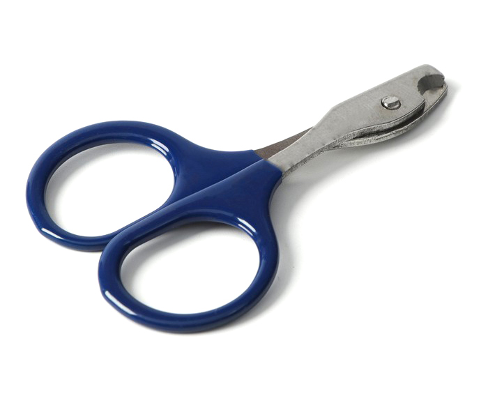 Ножницы-когтерезы Пижон изогнутые с прорезиненными ручками, отверстие 6 мм, тёмно-синие