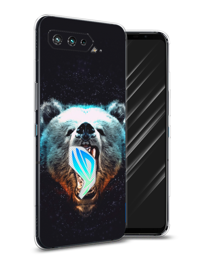

Чехол Awog на Asus ROG Phone 5 "Медведь", Коричневый;голубой;черный, 44250-2